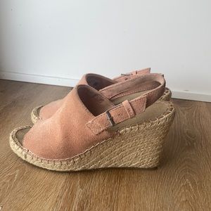 Sued Toms wedges